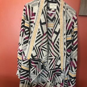 Lucky brand—Open Aztec sweater—NWOT